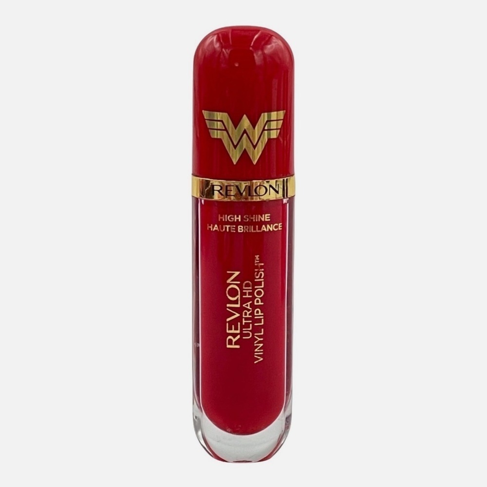 Revlon Ultra HD Vinyl Lip Polish - 910 Cherry on Top (Red)– Wonder Woman Edition